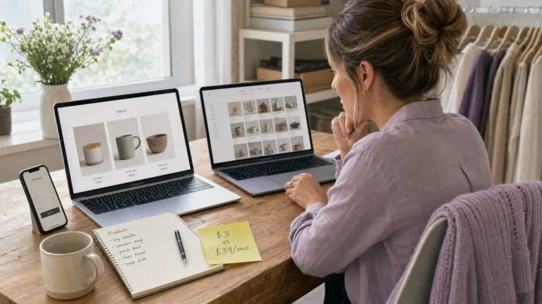 How to start an online store by comparing ecommerce platforms and checkout options